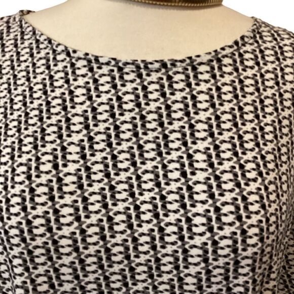 Liz Claiborne 3/4 sleeves Blouse Top Abstract Print XL - Picture 4 of 11